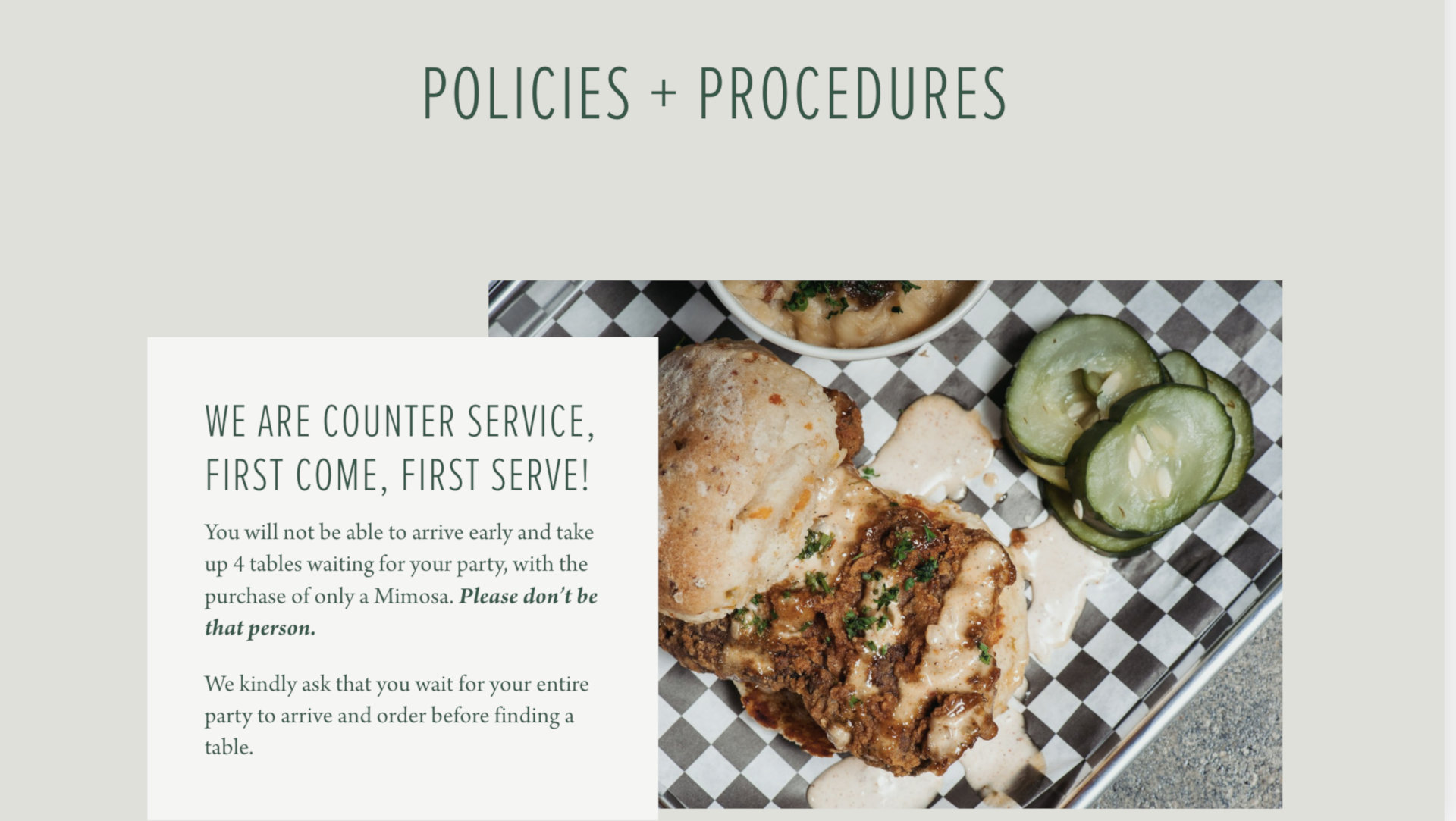 Policies and Procedures part one